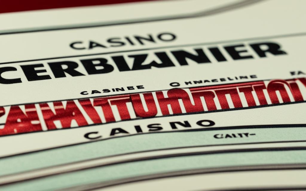 Identificatie van geldige casino licenties